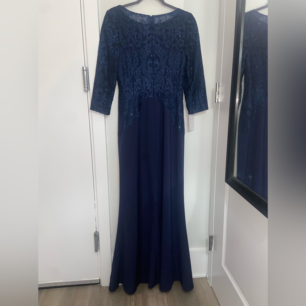 NWT JJ’s House Formal Dress - Mother of the Bride Dress - Navy Blue Evening gown - Picture 6 of 6